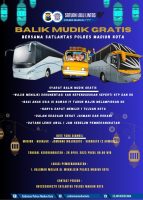Polres Madiun Kota Siapkan Armada Bus Layanan Balik Mudik Gratis Tujuan Madiun – Surabaya