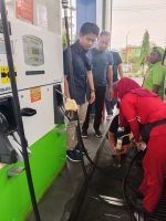 Cegah Aksi Kecurangan, Satreskrim Sidak di SPBU Bojonegoro