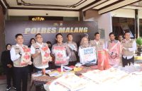 Polres Malang Bongkar Jaringan Pemalsu Beras Bulog Jadi Kemasan Premium