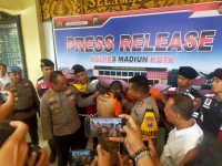 Polresta Madiun Gelar Pres Release Tindak Pindana Gangster Sakura