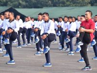 KASAL Laksamana TNI Muhammad Ali, Laksanakan Olahraga Bersama Para Pejabat Utama PT. Pertamina