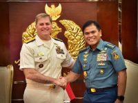 Kepala Staf Angkatan Laut Laksamana TNI Dr. Muhammad Ali,SE,M,M,M,Tr,Opsla, Menerima Courtesy Call Panglima Armada Ketujuh, Angkatan Laut Amerika Serikat
