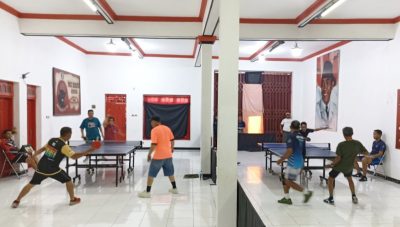 Jalin Silaturahmi, PTM TNT Gelar Pertandingan Persahabatan Antar Club Tenis Meja se-Kota Batu