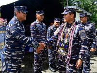 Kepala Staf Angkatan Laut Laksamana TNI Dr. Muhammad Ali,SE,M,M,M,Tr,Opsla, Meninjau Secara Langsung Posko Kogaslagab Dalam Rangka Latihan Armada Jaya XLII Tahun 2024