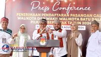 Paslon Koalisi Wong Mbatu Cak Nur – Mas Heli Resmi Mendaftar di KPU