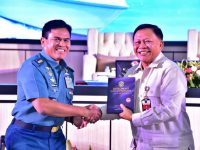 Kepala Staf Angkatan Laut Laksamana TNI Dr. Muhammad Ali,SE, M, M, M, Tr, Opsla, Membuka Acara Focus Group Discussion Autonomous Warfare For Revolution Maritime Operation Affair