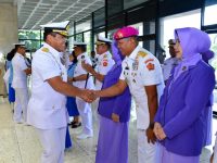 Kepala Staf Angkatan Laut Laksamana TNI Dr. Muhammad Ali,SE, M, MM, Tr,Opsla,Pimpin Sertijab Dua Jabatan Strategis Dan Terima Laporan Kenaikan Pangkat Pati Di Cilangkap