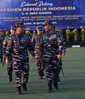 Panglima Kolinlamil Mendampingi Kepala Staf Angkatan Laut Laksamana TNI Dr. Muhammad Ali, S.E., M.M., M.Tr.Opsla., Untuk Cek Kesiapan Dermaga Kolinlamil Jelang Kedatangan Presiden Republik Indonesia Ir Joko Widodo