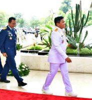 Kepala Staf Angkatan Laut Laksamana TNI Dr. Muhammad Ali,SE, M, M,M,Tr, Opsla Menghadiri Pelantikan Anggota MPR, DPR Dan DPD RI Periode 2024-2029
