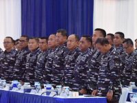 Pangkoarmada III Mengikuti Apel Komandan Satuan Tahun 2024 Yang Dipimpin Langsung Oleh Kepala Staf Angkatan Laut Laksamana TNI Dr. Muhammad Ali SE, M,M,M,Tr,Opsla.