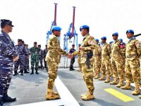 Kepala Staf Angkatan Laut Laksamana TNI Dr. Muhammad Ali,SE,M,M,M,Tr,Opsla, Memberikan Pembekalan Kepada Personel KRI Sultan Iskandar Muda -367 Yang Akan Melaksanakan Misi Perdamaian Dan Tergabung Dalam Satuan Tugas Maritime Task Force TNI Konga XXVIII P/UNIFIL TA 2024