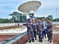 Kepala Staf Angkatan Laut Laksamana TNI Dr. Muhammad Ali,SE,M,.M,M,.Tr, Opsla, Meresmikan Paket Pembangunan Infrastruktur Hub Station Siskomsat TNI AL Di Kabupaten Bogor