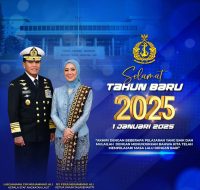 Kepala Staf Angkatan Laut Laksamana TNI Dr.Muhammad Ali,SE,M,M,M,Tr,Opsla,.Beserta Ketua Umum Jalasenastri Ny.Fera Muhammad Ali Mengucapkan Selamat Tahun Baru 2025