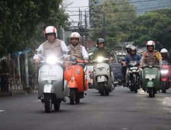 Kendarai Vespa, Forkopimda Kota Batu Pantau Pospam dan Posyan Lebaran 2025