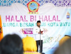 Wakil Wali Kota Batu Hadiri Halal Bihalal Bersama PWRI Kota Batu