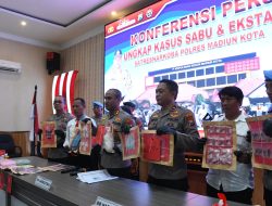 Polres Madiun Kota Ciduk Pengedar Narkoba Kelas Kakap ,Sita Lebih 1 Kilogram Sabu dan Ratusan Butir Ekstasi