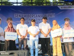 Ribuan Warga Senam Bareng Bupati, Meriahkan Rangkaian Hari Jadi Mojokerto ke-732