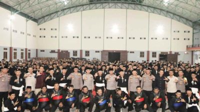 Kapolres Silaturahmi ke Padepokan PSHT Cabang Lamongan