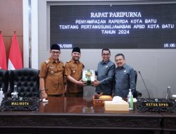 Rapat Paripurna, Penyampaian Raperda Kota Batu Tentang Pertanggungjawaban APBD 2024