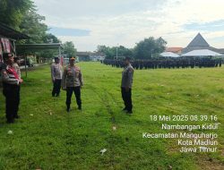 Polres Madiun Kota Kerahkan 220 Personel Amankan Latihan dan Deklarasi Damai PSHT 