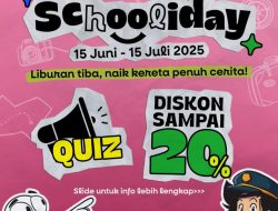 KAI Daop 7 Madiun Hadirkan Program Promo “Schooliday”