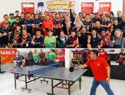 DPC PDI Perjuangan Kota Batu Gelar Turnamen Tenis Meja Ganda Semarakkan “Bulan Bhakti Bung Karno”