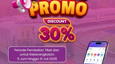 Dorong Mobilitas dan Pemulihan Ekonomi, KAI Berikan Diskon Tiket 30%