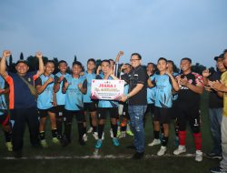 Meriah! Turnamen Sepak Bola Polres Magetan Resmi Ditutup, Yonko 463 Kopasgat Raih Juara 1
