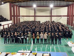 Ratusan Warga Baru PSHT Disahkan di GOR Mojopahit, Disaksikan Wali Kota dan Wabup Mojokerto