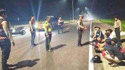 Gasspool Dibubarkan, Polres Lamongan Sweeping Balap Liar di JLU
