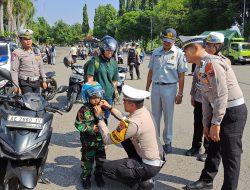 Satlantas Polres Madiun Gencarkan Ramp Check dan Edukasi Tertib Lalu Lintas