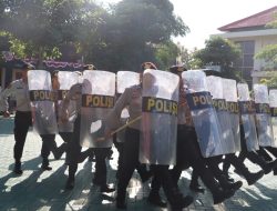 Sat Samapta Polres Batu Latihan Dalmas, Siap Jaga Stabilitas Keamanan Kota