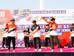 Rayakan Kemerdekaan RI Ke-80 dengan Semangat Olahraga, Divif 2 Kostrad Satukan Prajurit dan Rakyat