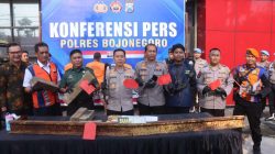 Polres Bojonegoro Bongkar Sindikat Pencurian Rel Kereta Api