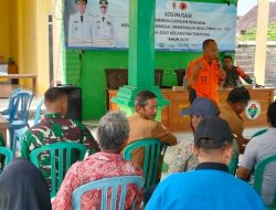 TMMD 125 Bojonegoro, TNI dan BPBD Sosialisasi Mitigasi Bencana