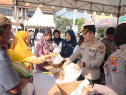 Polres Bojonegoro Sediakan 30 Ton Beras Murah Lewat Gerakan Pangan Murah