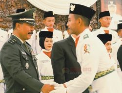 Kasdim 0813 Bojonegoro Hadiri Pengukuhan 72 Anggota Paskibraka 2025