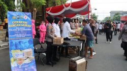 Polwan Polres Bojonegoro Gelar Bakti Kesehatan di CFD, Warga Antusias Serbu Layanan Gratis