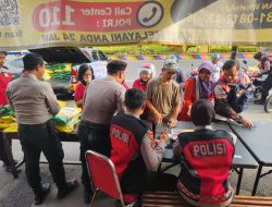 Polres Madiun Kota Gelar Gerakan Pangan Murah di Alun-Alun, Kapolres : Bentuk Keperdulian Polri Pada Masyarakat 