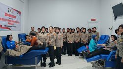 Polwan Polres Madiun Gelar Donor Darah Peringati Hari Jadi ke-77