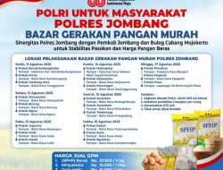 Warga Bandarkedungmulyo Antusias Belanja di Bazar Gerakan Pangan Murah