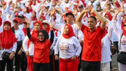 Pemkot Surabaya dan Bank Jatim Gelar Senam Lansia Untuk Tingkatkan Angka Harapan Hidup