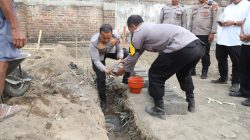 Kapolres Kediri Letakkan Batu Pertama Pembangunan SPPG di Plosoklaten