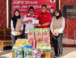 Ringankan Beban Korban Kebakaran, Baguna PDIP Surabaya Salurkan Bantuan