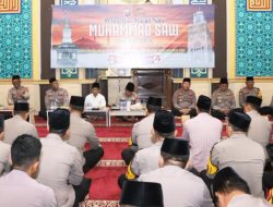 Momentum Maulid Nabi, Polres Lamongan Gelar Tausiyah dan Santuni Anak Yatim