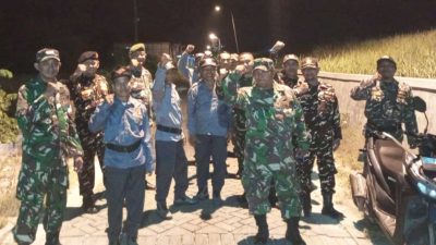 Kolaborasi TNI, Ansor, dan Banser Hidupkan Semangat Siskamling di Lamongan