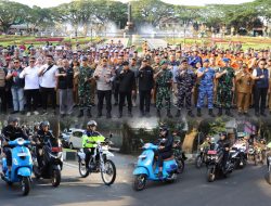 Jaga Kondusivitas, Polresta Malang Kota Bersama Forkopimda Lakukan Patroli Skala Besar 