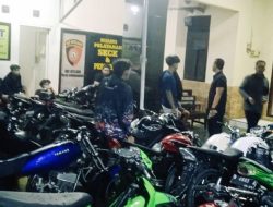 Polresta Malang Kota Amankan 14 Motor Diduga Terlibat Balapan Liar di Kedungkandang