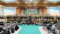 Bati Tuud Koramil Dander bekali Ratusan Mahasiswa STIKes Rajekwesi Bojonegoro dengan Wasbang