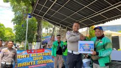 Sat Lantas Polres Magetan Rayakan HUT Lantas Bersama Ojol
